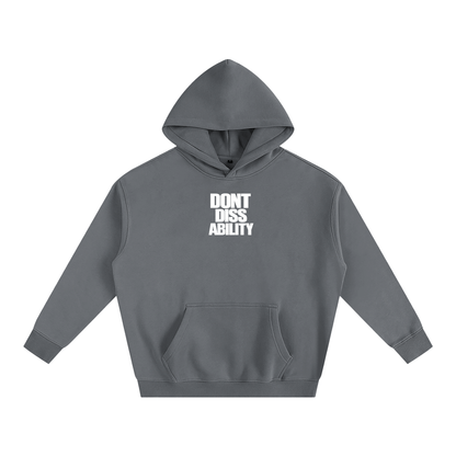 Motto Oversize Fleeced Hoodie Darks
