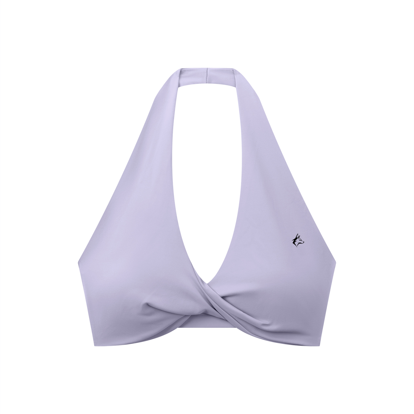 Pleated Halter Sports Bra