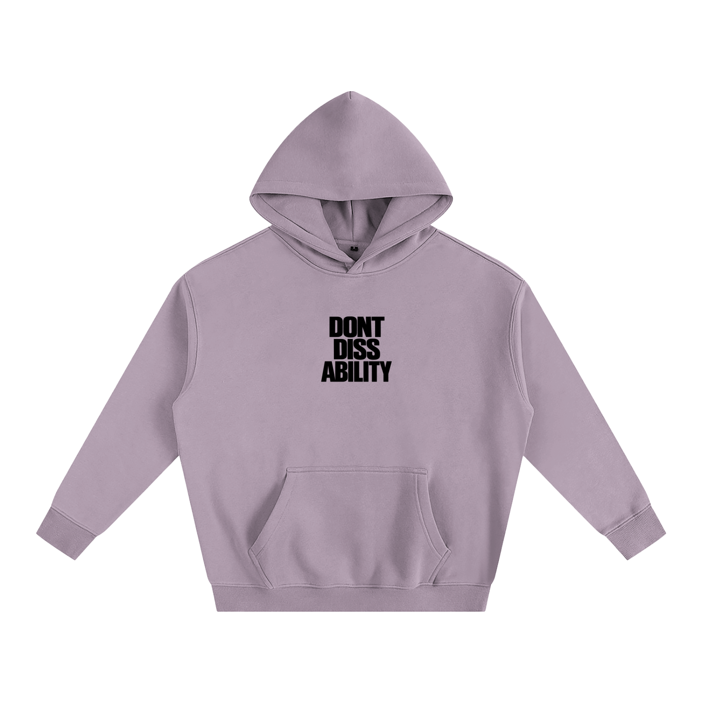 Motto Oversize Fleeced Hoodie Lights