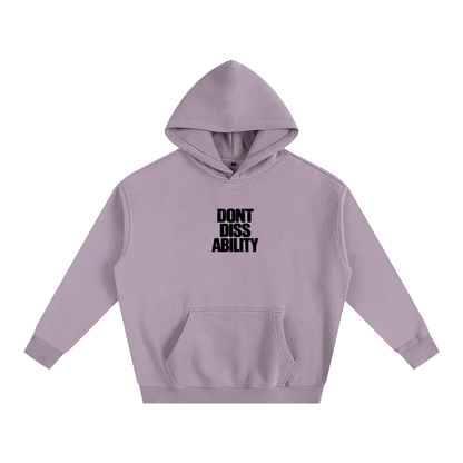Motto Oversize Fleeced Hoodie Lights