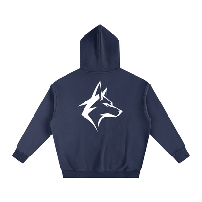 Motto Oversize Fleeced Hoodie Darks