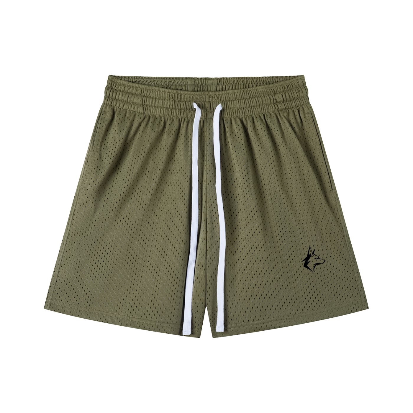Mesh Shorts Black Logo