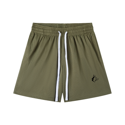 Mesh Shorts Black Logo