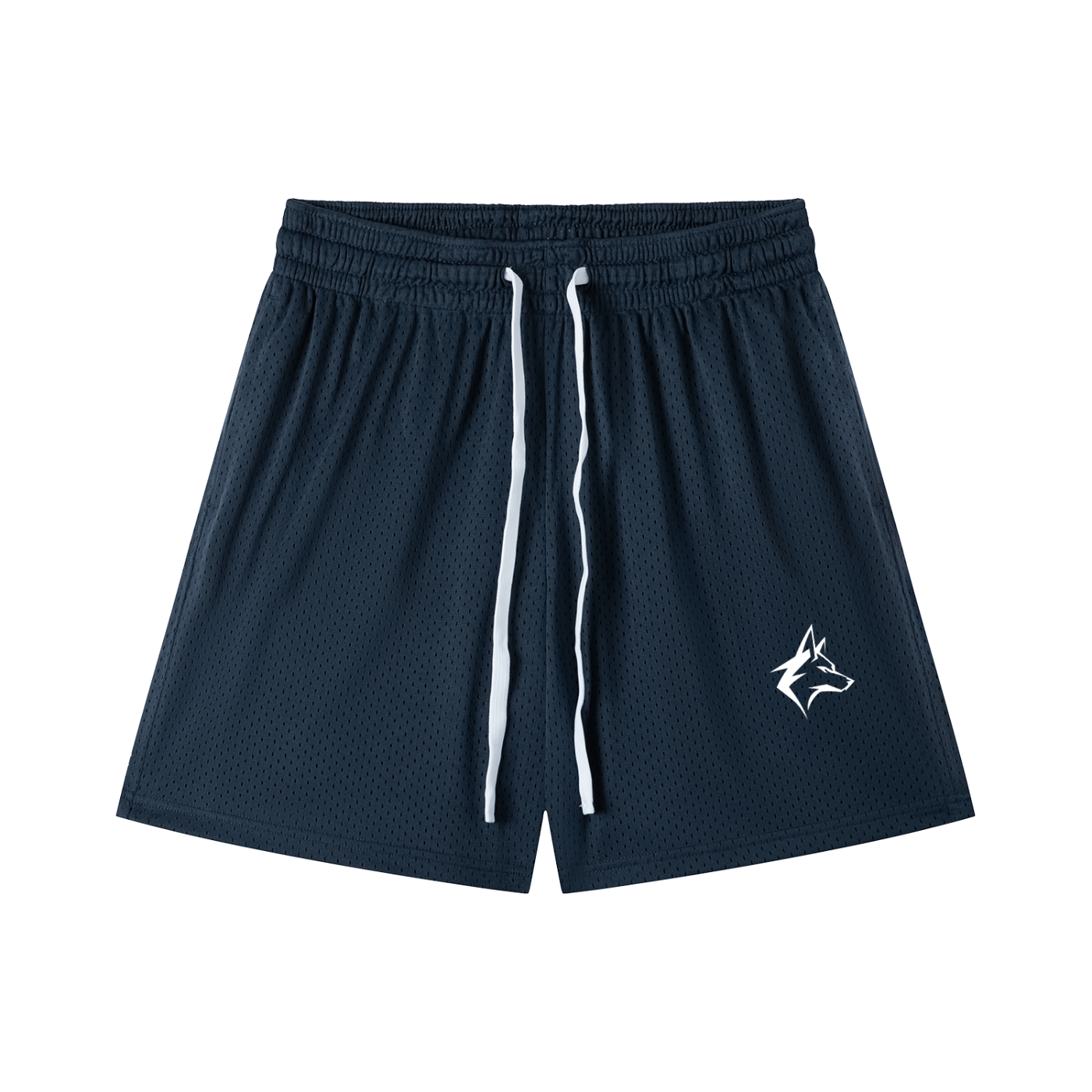 Mesh Shorts White logo