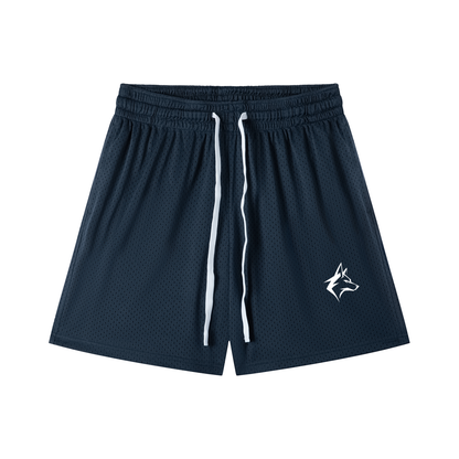 Mesh Shorts White logo