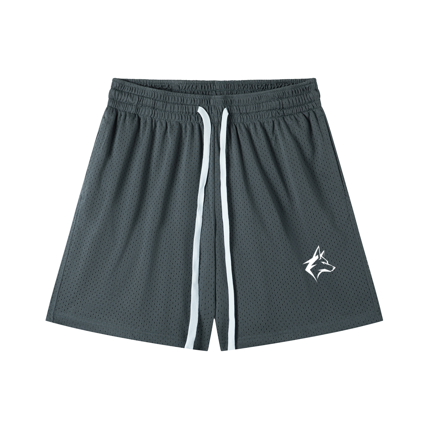 Mesh Shorts White logo