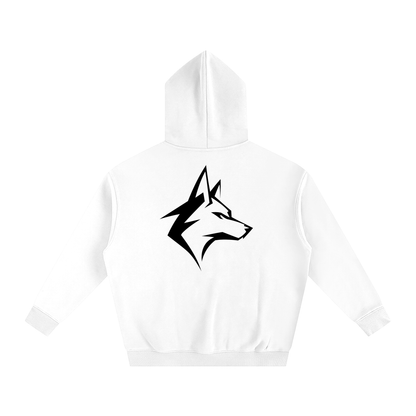 Motto Oversize Fleeced Hoodie Lights