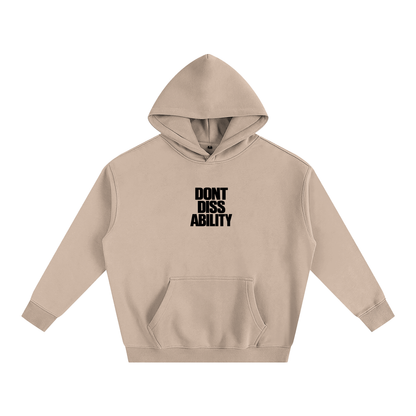 Motto Oversize Fleeced Hoodie Lights