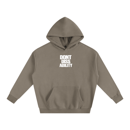 Motto Oversize Fleeced Hoodie Darks