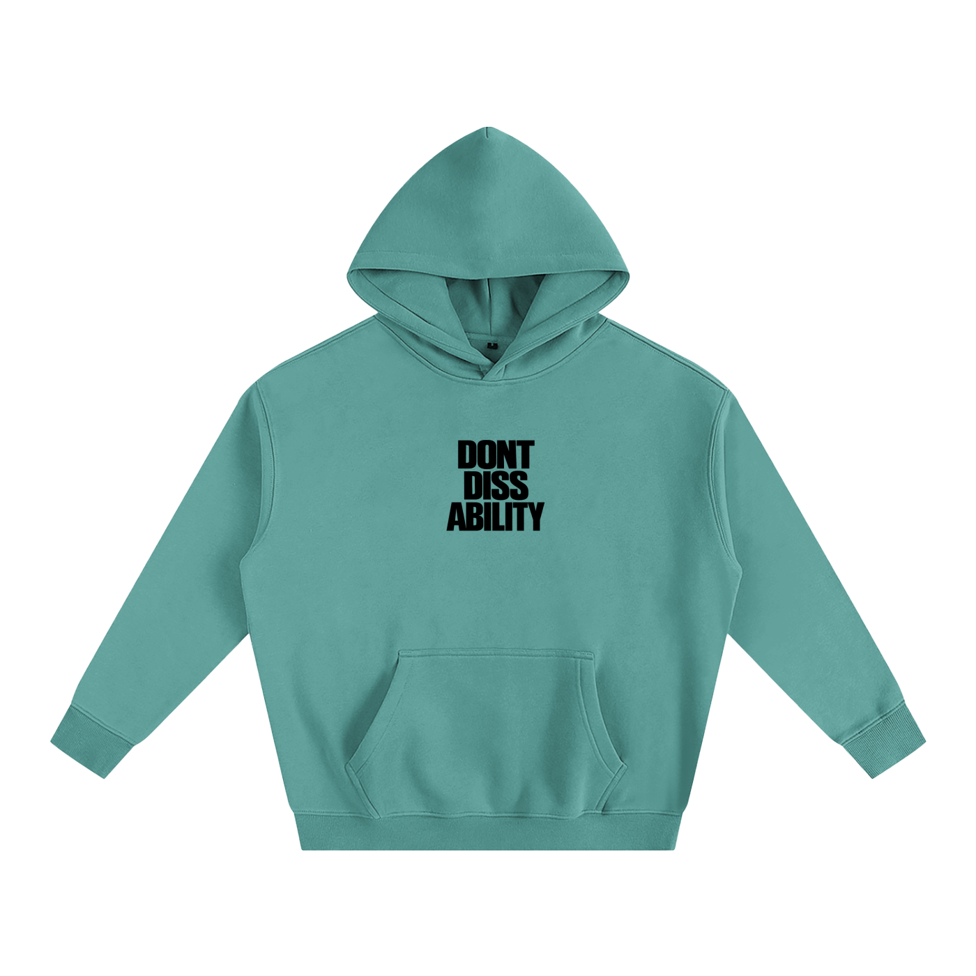 Motto Oversize Fleeced Hoodie Lights