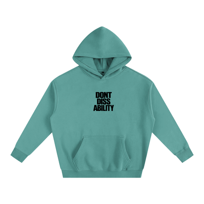 Motto Oversize Fleeced Hoodie Lights
