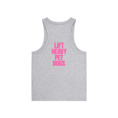 Pink on Black Tank