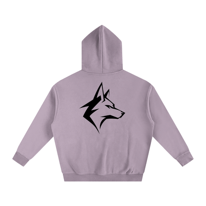 Motto Oversize Fleeced Hoodie Lights