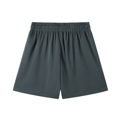 Mesh Shorts White logo