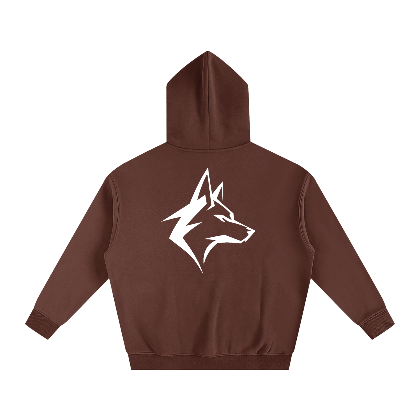 Motto Oversize Fleeced Hoodie Darks