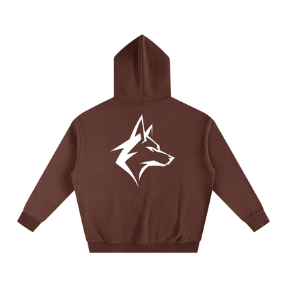 Motto Oversize Fleeced Hoodie Darks