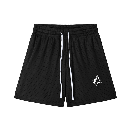 Mesh Shorts White logo