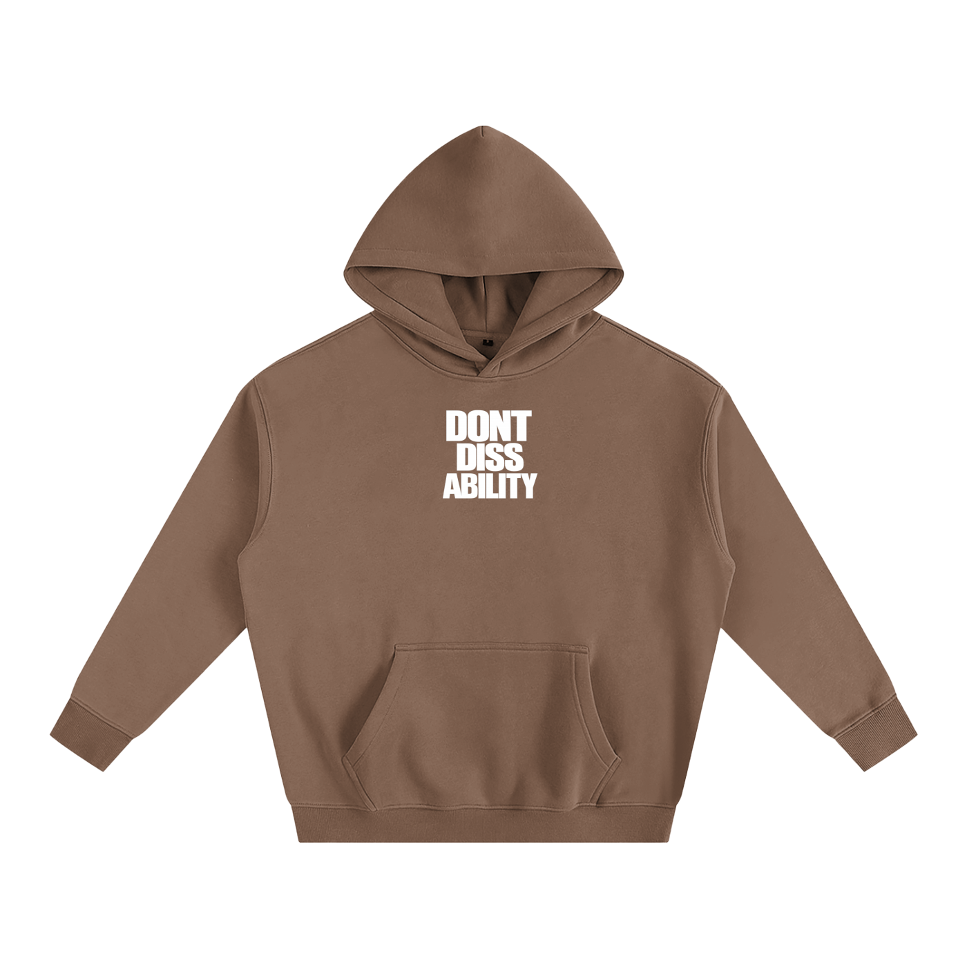 Motto Oversize Fleeced Hoodie Darks