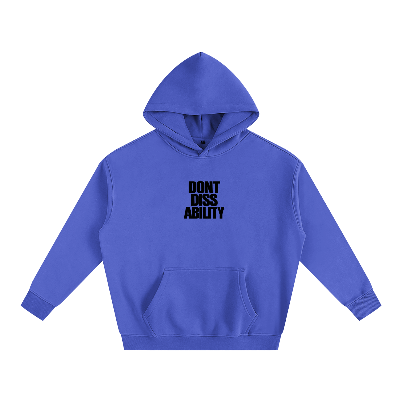 Motto Oversize Fleeced Hoodie Lights