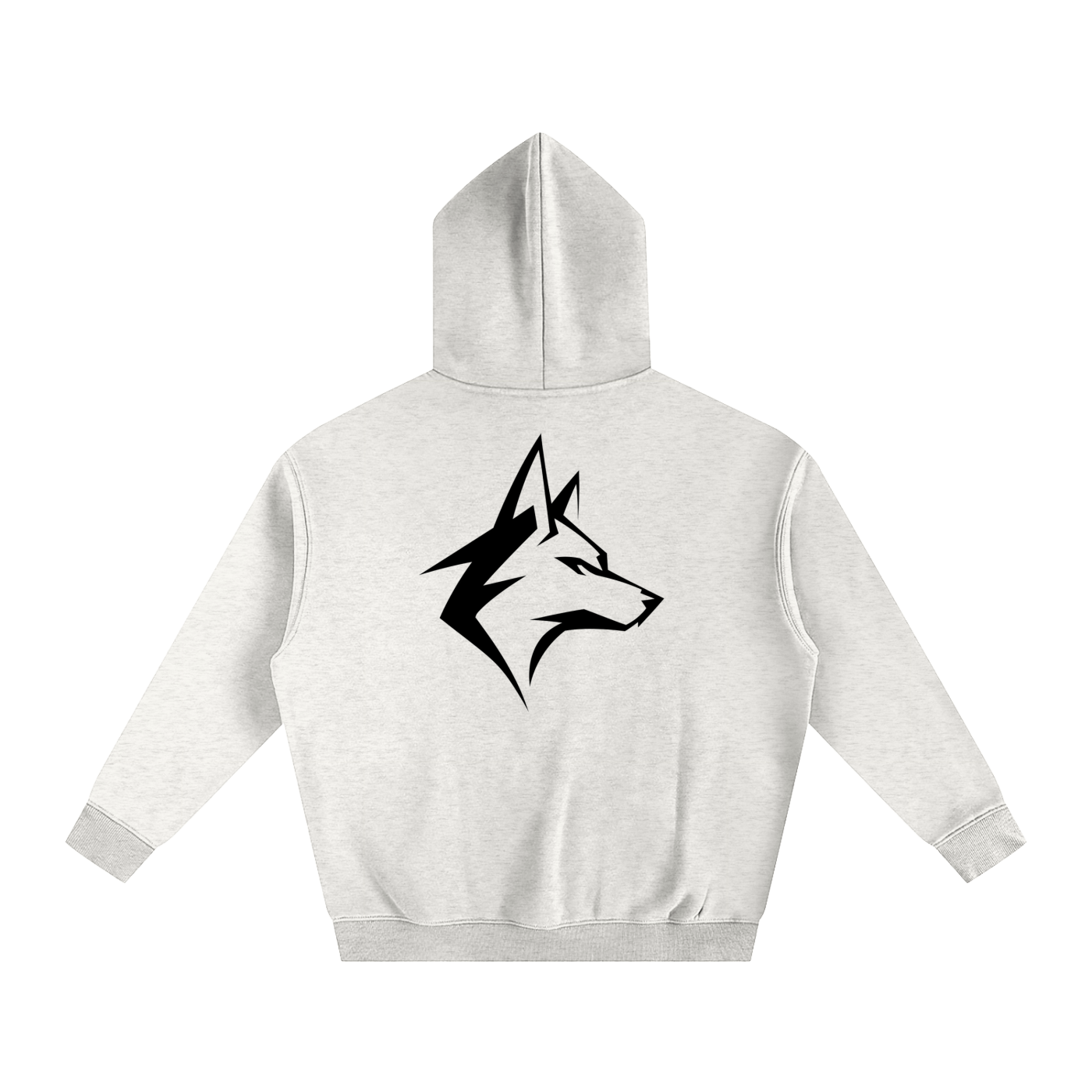 Motto Oversize Fleeced Hoodie Lights