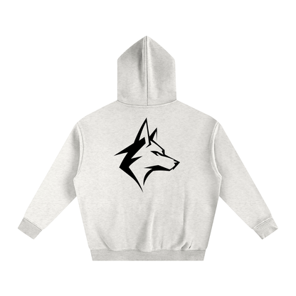 Motto Oversize Fleeced Hoodie Lights