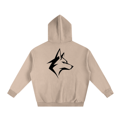 Motto Oversize Fleeced Hoodie Lights