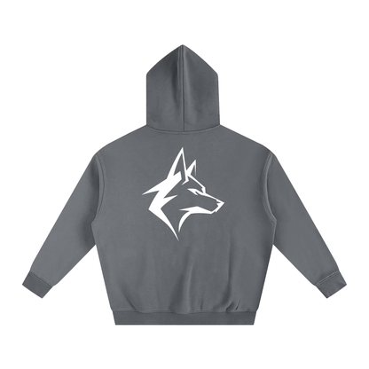 Motto Oversize Fleeced Hoodie Darks