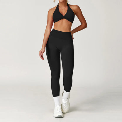 Twisted Halter Bra & Leggings