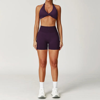 Twisted Halter Bra & Leggings