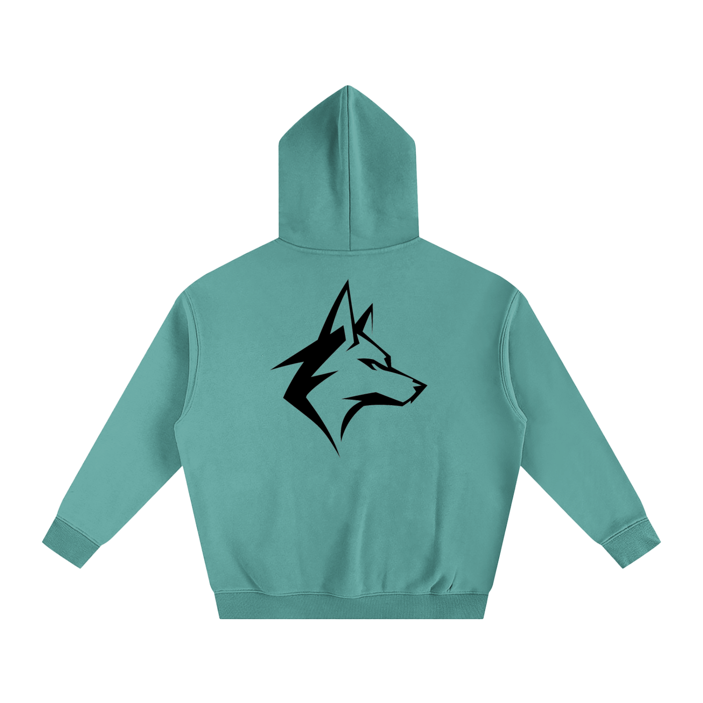 Motto Oversize Fleeced Hoodie Lights