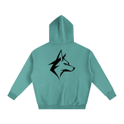 Motto Oversize Fleeced Hoodie Lights