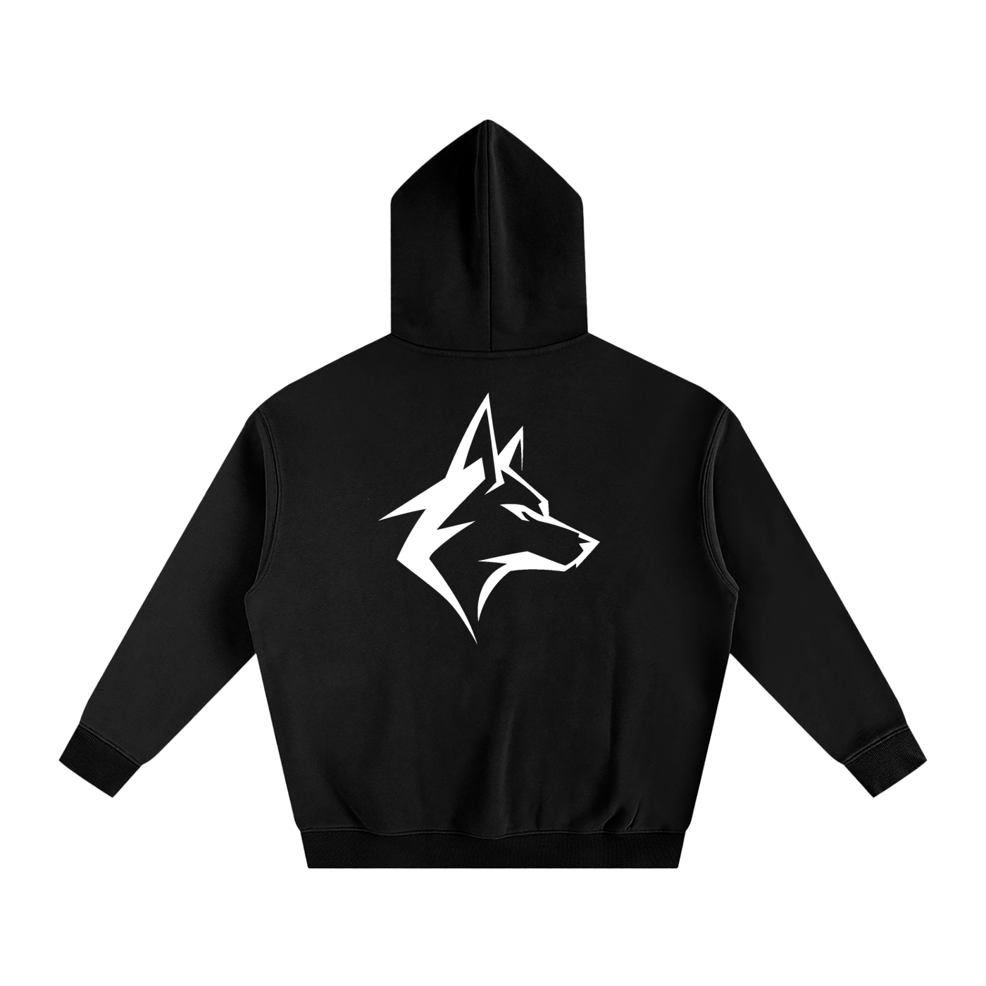 Motto Oversize Fleeced Hoodie Darks