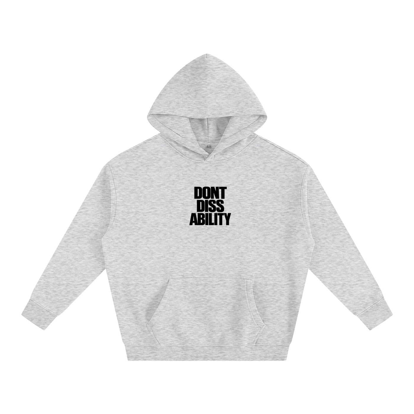 Motto Oversize Fleeced Hoodie Lights