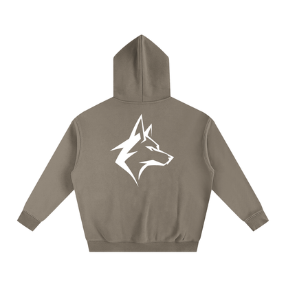 Motto Oversize Fleeced Hoodie Darks