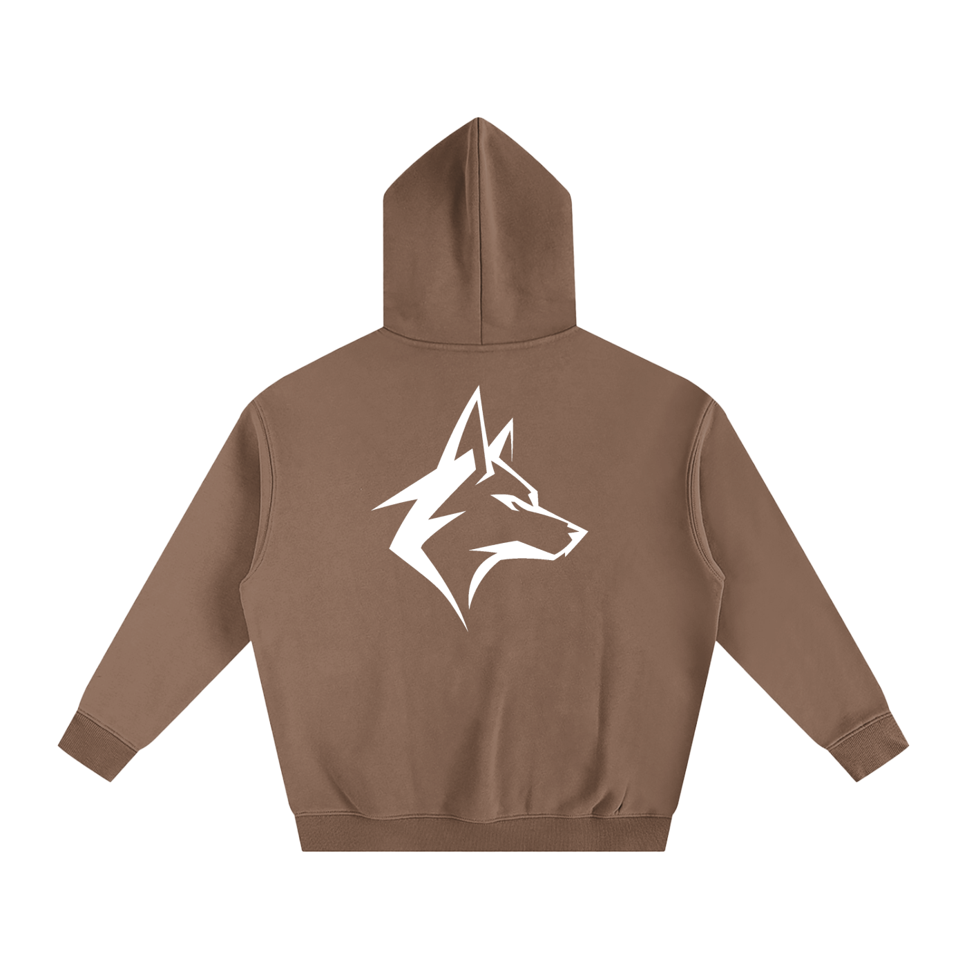 Motto Oversize Fleeced Hoodie Darks