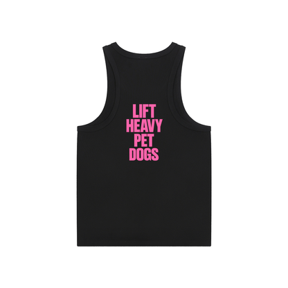 Pink on Black Tank